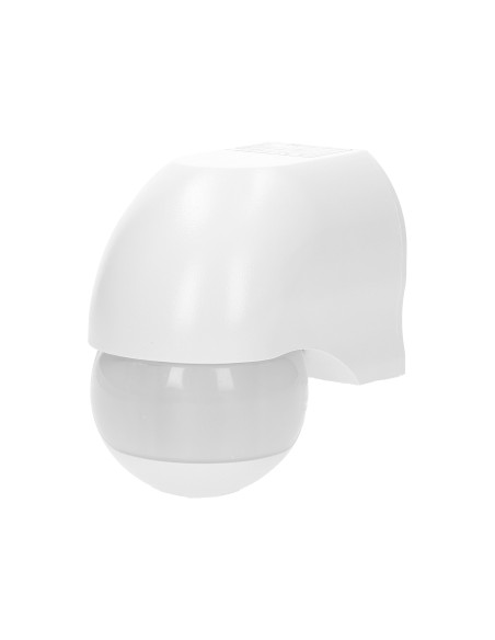 Czujnik ruchu 180st., regulacja pionowa i pozioma, IP44, 1200W, biały