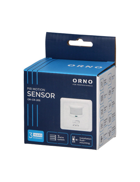 Czujnik ruchu 160 st. IP20, 1200W, do puszki