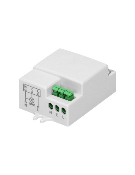 Mikrofalowy czujnik ruchu, mini, 360/180st. IP20, 1200W