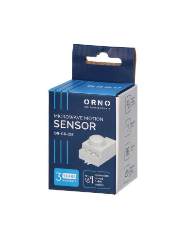 Mikrofalowy czujnik ruchu, mini, 360/180st....