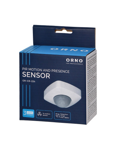 Czujnik ruchu i obecności 360st. IP20, 2000W, 3...