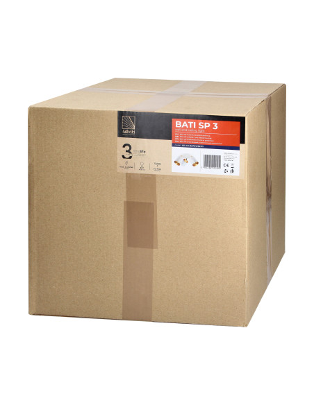 BATI oprawa ścienno-sufitowa, moc max. 3x60W, E27, biała