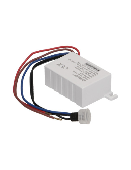 Czujnik zmierzchowy z zewnętrzną sondą, IP54, mini, 2000W