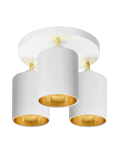 BATI oprawa ścienno-sufitowa, moc max. 3x60W, E27, biała