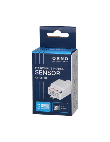 Mikrofalowy czujnik ruchu mini , 360/180st. z...