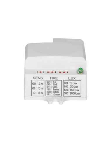 Mikrofalowy czujnik ruchu mini , 360/180st. z...