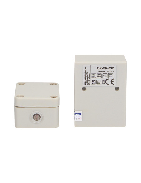 Czujnik zmierzchowy z hermetyczną zewnętrzną sondą w puszce, IP65, 2300W