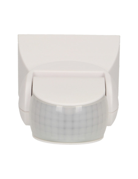 Czujnik ruchu 180st., regulacja pionowa i pozioma, IP65, 1200W, biały