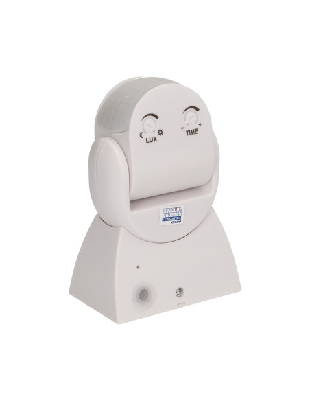 Czujnik ruchu 180st., regulacja pionowa i pozioma, IP65, 1200W, biały