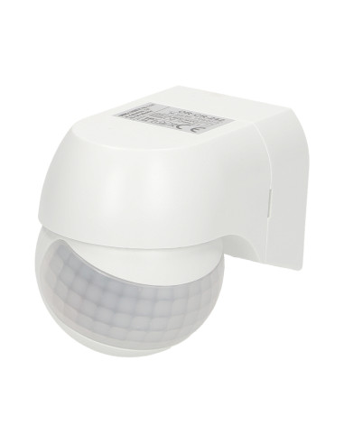Czujnik ruchu 180st. IP44, 800W, mini, biały