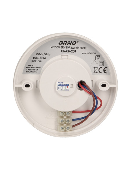 Czujnik ruchu 360 st. IP20, 800W, regulacja położenia sensora