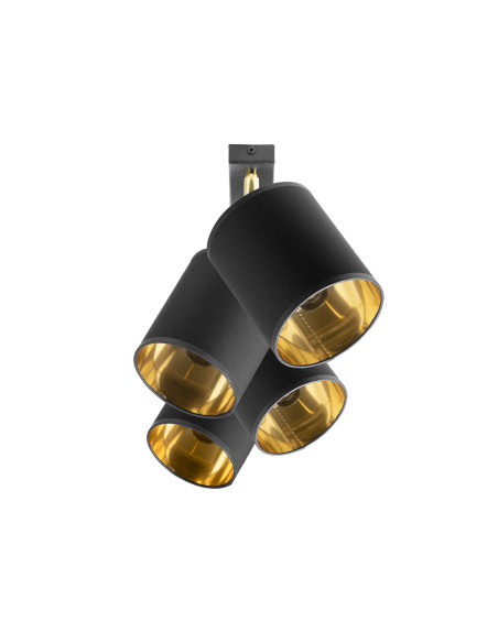 BATI oprawa ścienno-sufitowa, moc max. 5x60W, E27, czarna