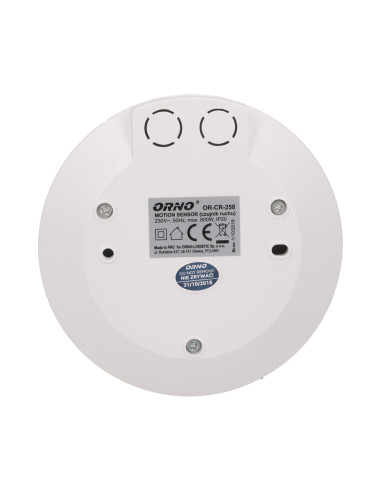 Czujnik ruchu 360 st. IP20, 800W, ultra płaski...