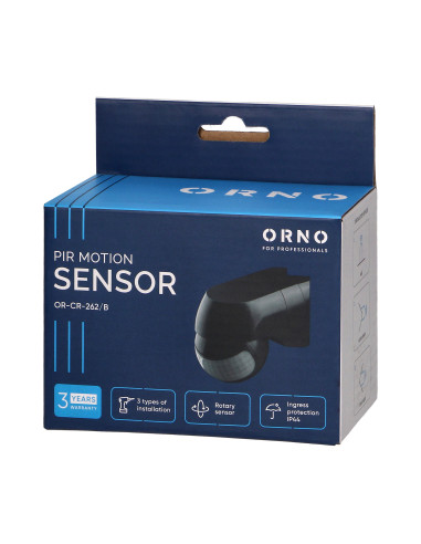 Czujnik ruchu 220st. 1200W, IP44, 3 rodzaje...