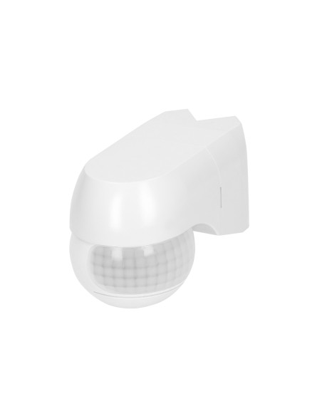 Czujnik ruchu 220st. 1200W, IP44, 3 rodzaje montażu, biały