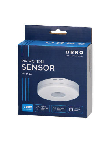 Czujnik ruchu 360st. IP65, 2000W