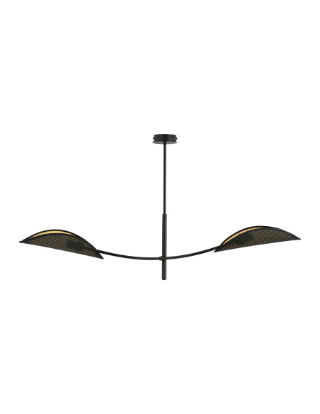 PETALO lampa wisząca, moc max.2x40W, E14, czarno-złota