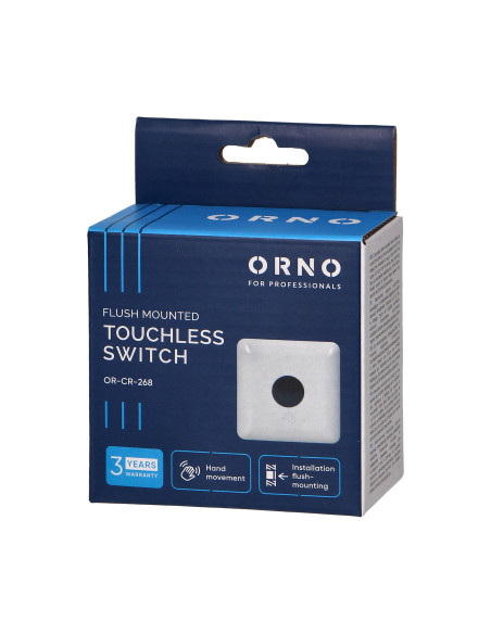 Bezdotykowy włącznik podtynkowy  5cm, IP20, 1200W