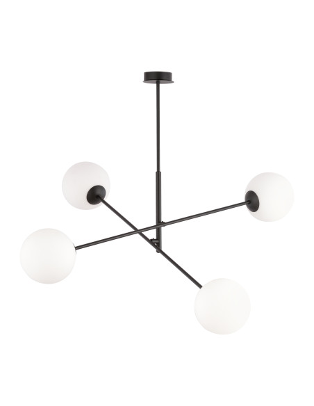 LAINA lampa wisząca, moc max.4x40W, E14, czarno-biała