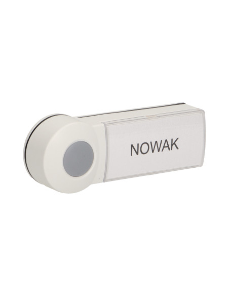 Przycisk bezprzewodowy do rozbudowy dzwonków z serii EMO i DISCO, biały