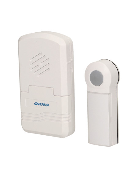 Dzwonek bezprzewodowy DISCO DC, bateryjny, learning system, 1 dźwięk, 80m