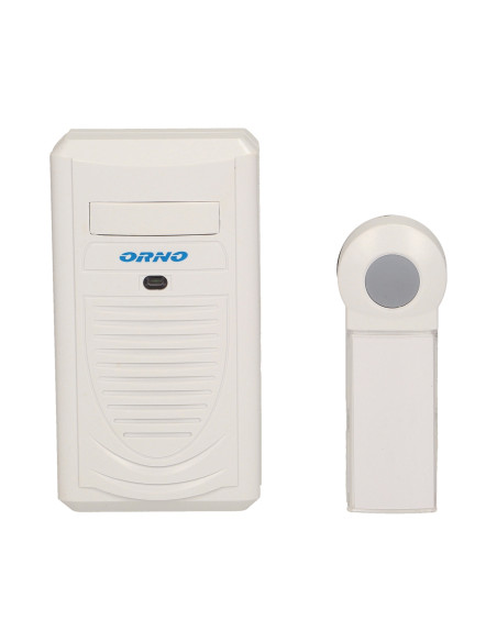 Dzwonek bezprzewodowy DISCO AC, sieciowy, learning system, 1 dźwięk, 80m