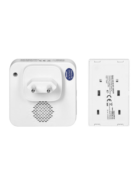 ONDO AC bezbateryjny dzwonek bezprzewodowy, biały