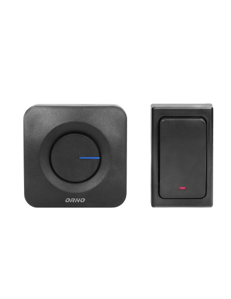  Dzwonek bezprzewodowy ONDO 2 AC, sieciowy, z 2 odbiornikami 1 przyciskiem bezbateryjnym, learning system, 36...