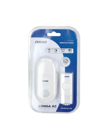 Dzwonek bezprzewodowy Longa AC, sieciowy,...
