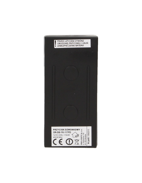 Przycisk bezprzewodowy do rozbudowy dzwonka OR-DB-YK-117