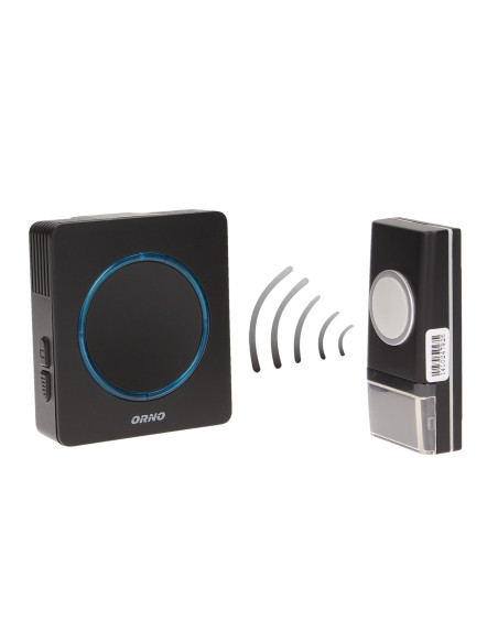 Dzwonek bezprzewodowy OPERA DC, bateryjny, learning system, 36 dźwięków, 100m