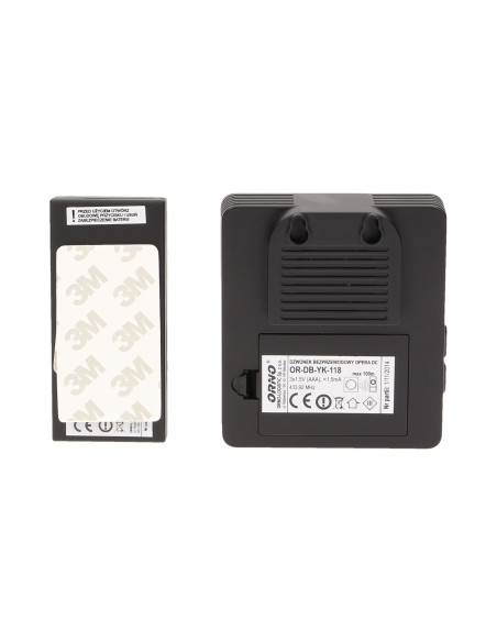 Dzwonek bezprzewodowy OPERA DC, bateryjny, learning system, 36 dźwięków, 100m