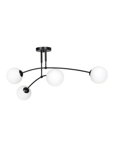 MONZA lampa wisząca, moc max.4x40W, E14, czarno-biała