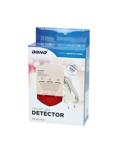 Czujnik gazu ziemnego, sieciowy z wyjściem przekaźnikowym