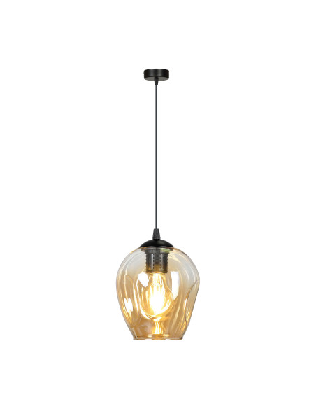 IRIS lampa wisząca, moc max.60W, E27, czarno-złota