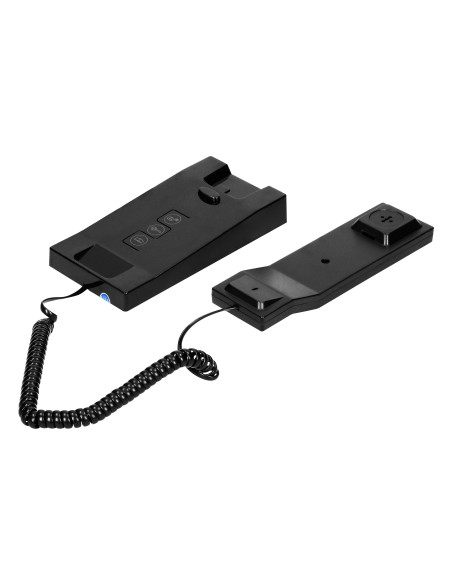 Zestaw domofonowy jednorodzinny z interkomem i czytnikiem breloków zbliżeniowych, czarny AVIOR