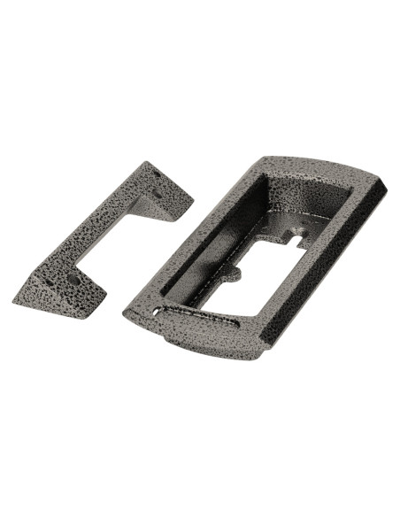 Zestaw domofonowy jednorodzinny, wandaloodporny, czarny FORNAX