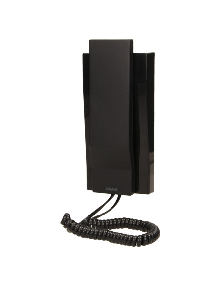 Zestaw domofonowy jednorodzinny, wandaloodporny, czarny FORNAX