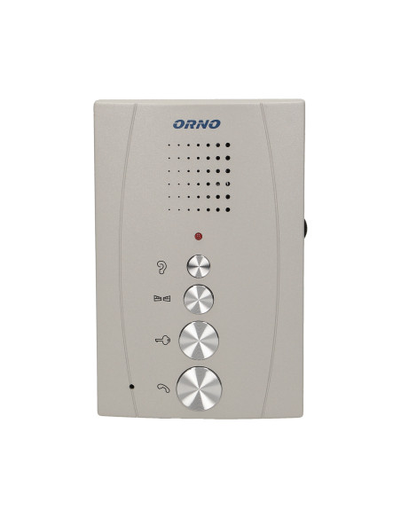 Zestaw domofonowy jednorodzinny, bezsłuchawkowy, szary, ELUVIO