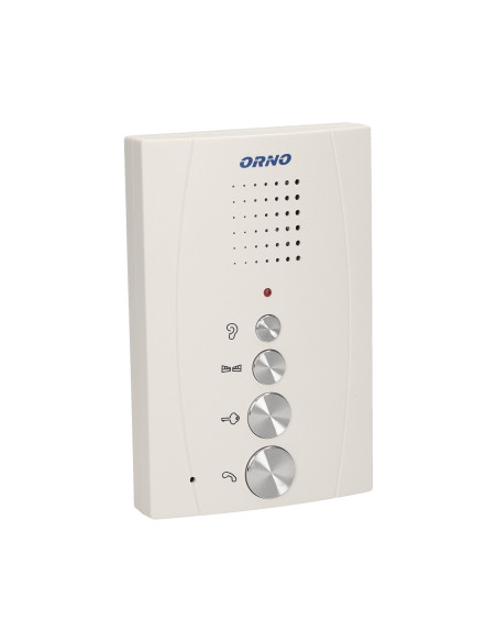 Zestaw domofonowy jednorodzinny, bezsłuchawkowy, biały, ELUVIO