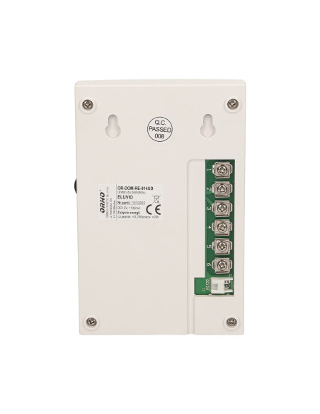 Zestaw domofonowy jednorodzinny, bezsłuchawkowy, biały, ELUVIO