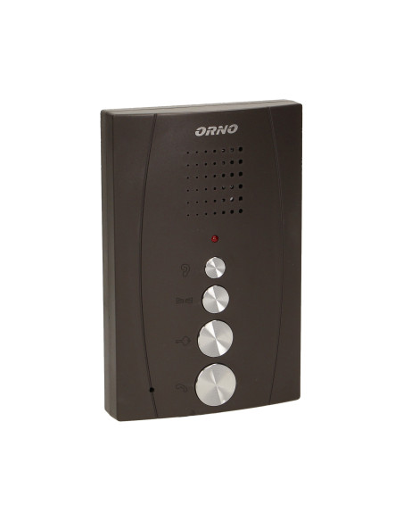 Zestaw domofonowy jednorodzinny z interkomem, bezsłuchawkowy, czarny ELUVIO INTERCOM