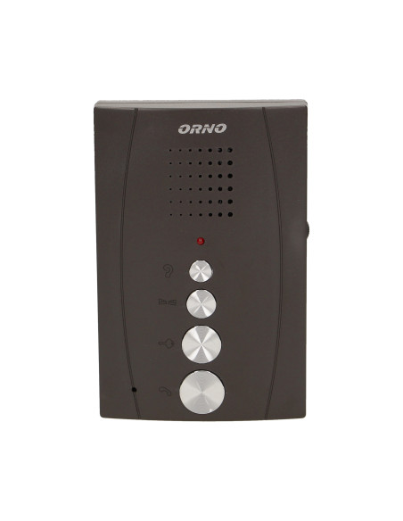 Zestaw domofonowy jednorodzinny z interkomem, bezsłuchawkowy, czarny ELUVIO INTERCOM