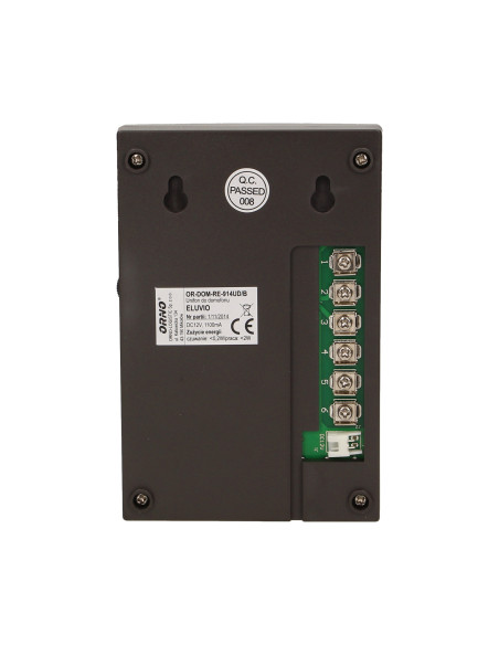 Zestaw domofonowy jednorodzinny z interkomem, bezsłuchawkowy, czarny ELUVIO INTERCOM