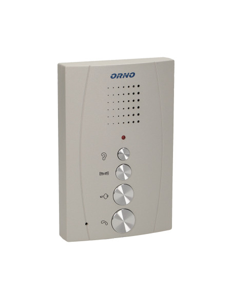 Zestaw domofonowy jednorodzinny z interkomem, bezsłuchawkowy, szary, ELUVIO INTERCOM