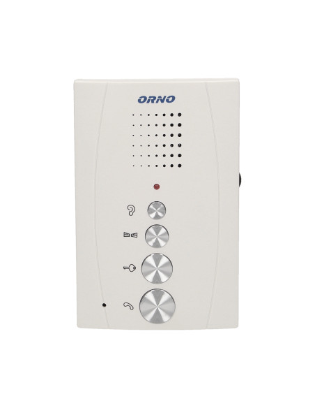 Zestaw domofonowy jednorodzinny z interkomem, bezsłuchawkowy, biały, ELUVIO INTERCOM