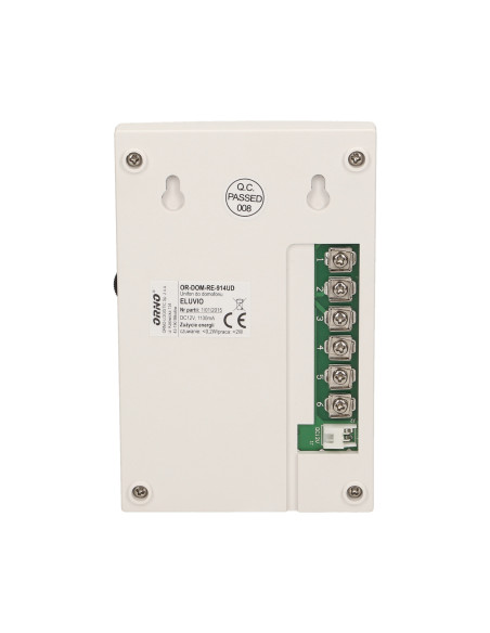 Zestaw domofonowy jednorodzinny z interkomem, bezsłuchawkowy, biały, ELUVIO INTERCOM