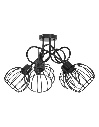 MARBELLA lampa wisząca moc max. 5x60W, E27, czarna