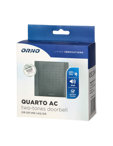 QUARTO dzwonek elektromechaniczny dwutonowy,...