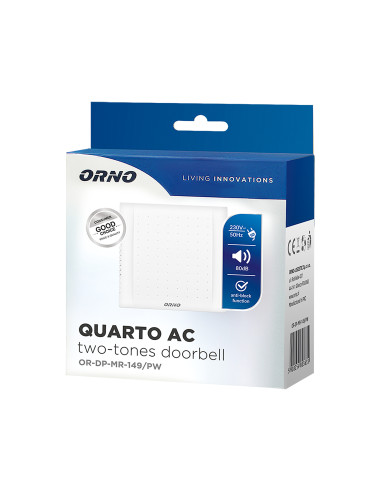 Dzwonek elektromechaniczny dwutonowy QUARTO AC,...